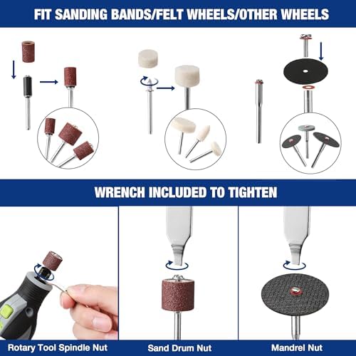 WORKPRO 698-Piece Rotary Tool Accessories Kit, Rotary Tool Bits for Easy Cutt...