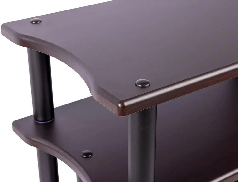 Monolith by Monoprice Heavy Duty Double-Wide 3-Tier AV Stand 47.2 inch Wide E...