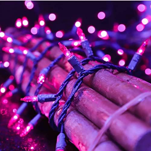 LAMPHOME Purple Halloween Lights, 300 Mini Fairy Lights 63.8ft(2pk of 150L) H...