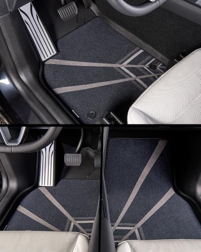 3W Tesla Model Y 2025 2026 2027 Juniper 5 Seat 10PCS Floor Mats Metal Pedal