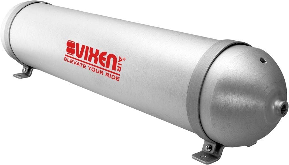Vixen Air 5 Gallon Seamless Aluminum Air Tank 200 PSI, 9 Ports VXT5000SA For ...