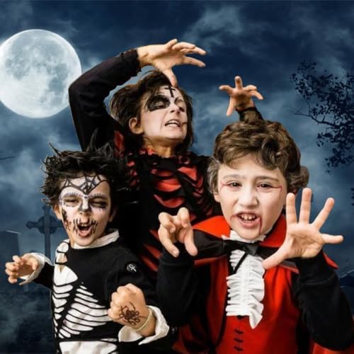 12x8ft Polyester Graveyard Scary Halloween Backdrop for Photography Misty Cem...