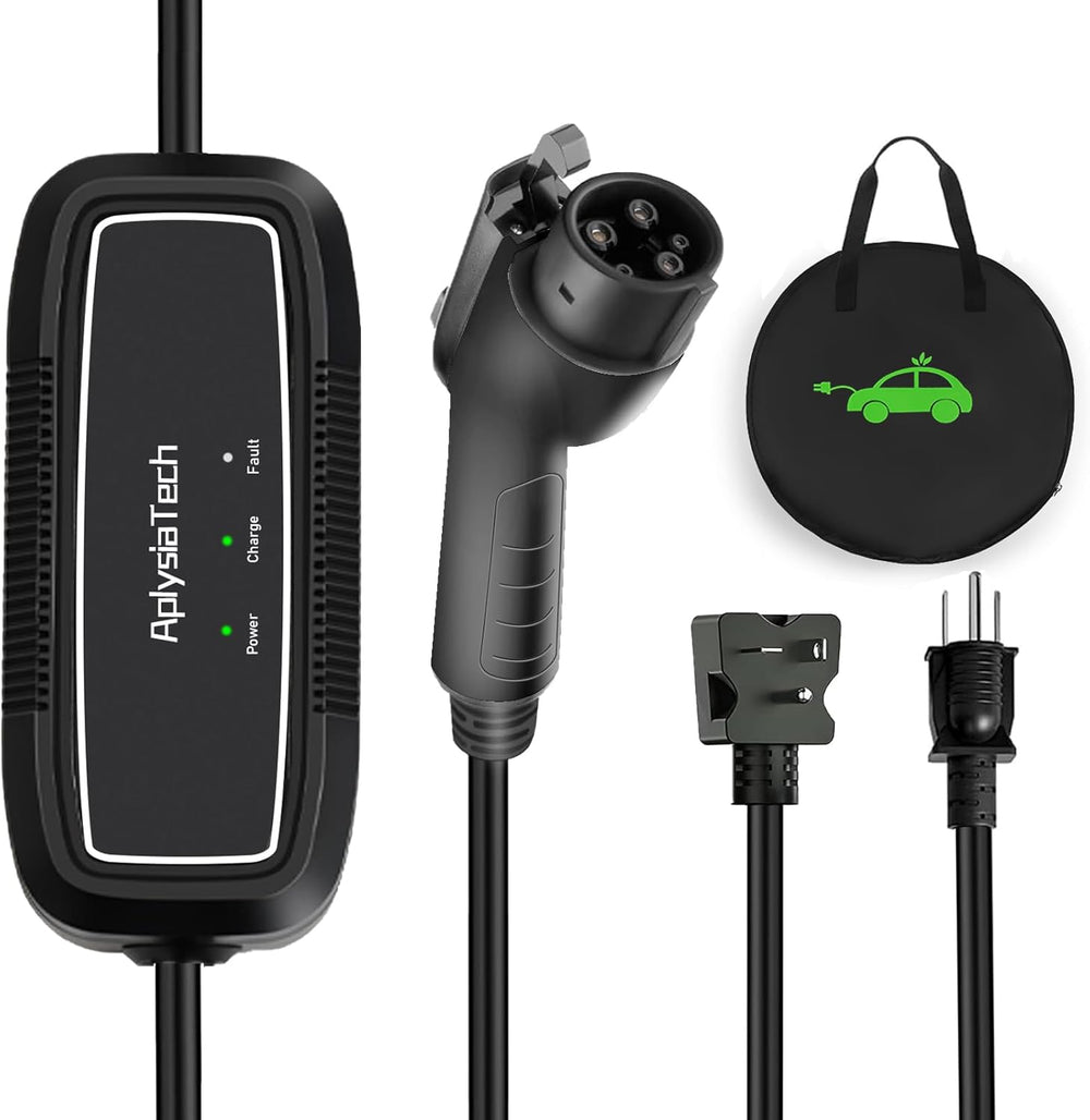 Level 1+2 EV Charger, 16Amp 110-240V, Portable SAE J1772 Electric Car Charger...