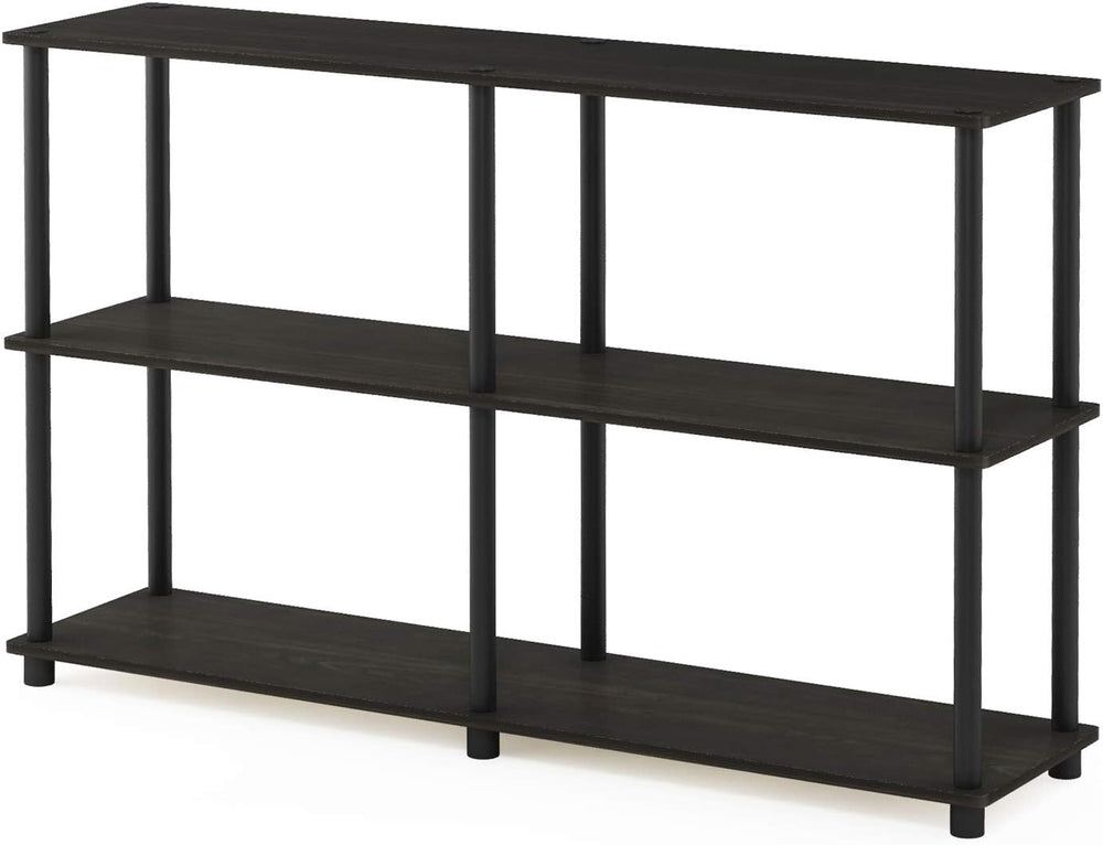 Furinno TURN-N-TUBE Storage Shelves, 3-Tier 47.4 Wide Book Shelf, Corner Shel...