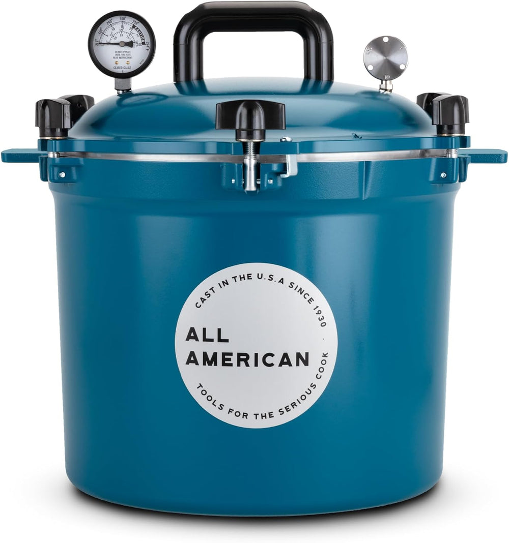 All American 1930 Pressure Cooker/Canner (921), 21.5 Quart, Berry Blue