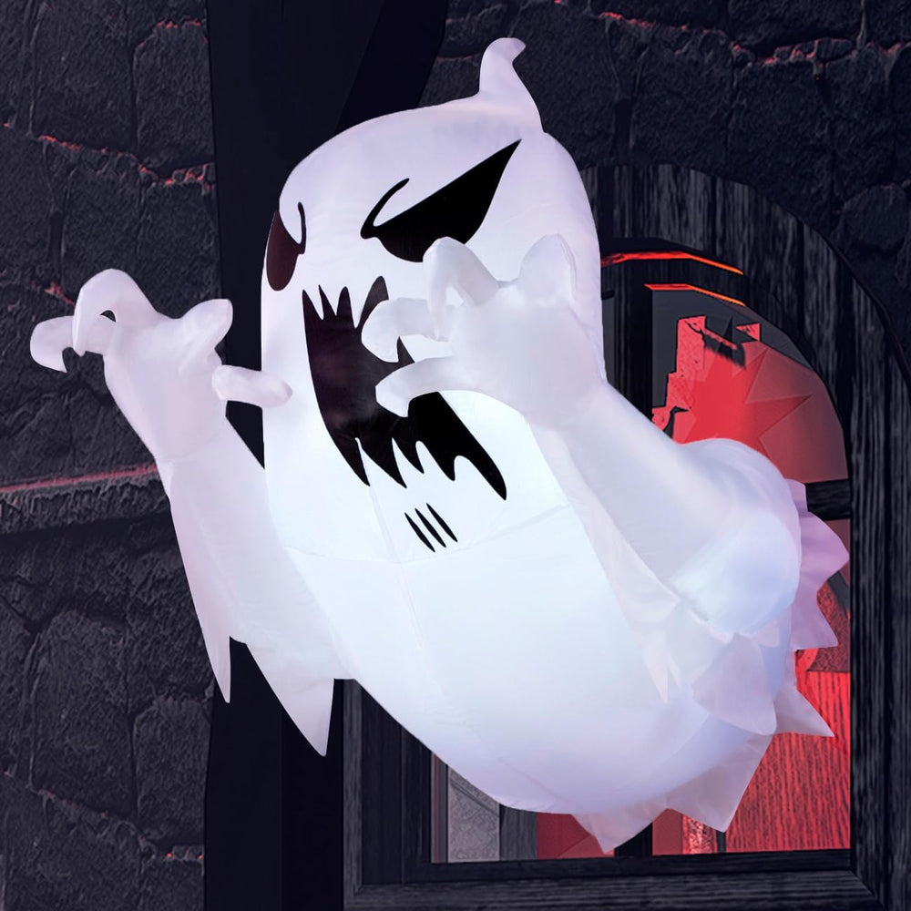 Joiedomi 4.5 FT Halloween Inflatable Scary Flying Ghost Broke Out from Window...
