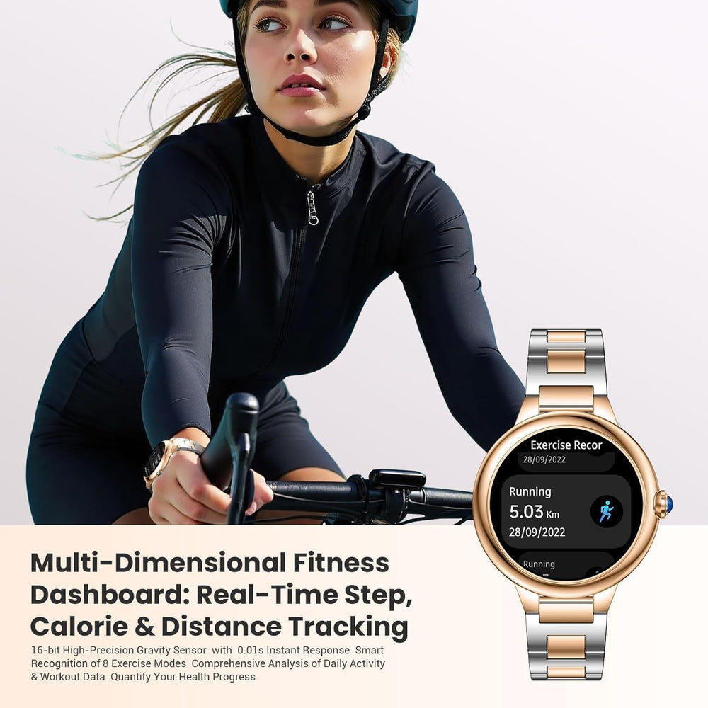 Luxury Smart Watches for Women, 1.19" AMOLED, DA GPT, Answer/Make Call