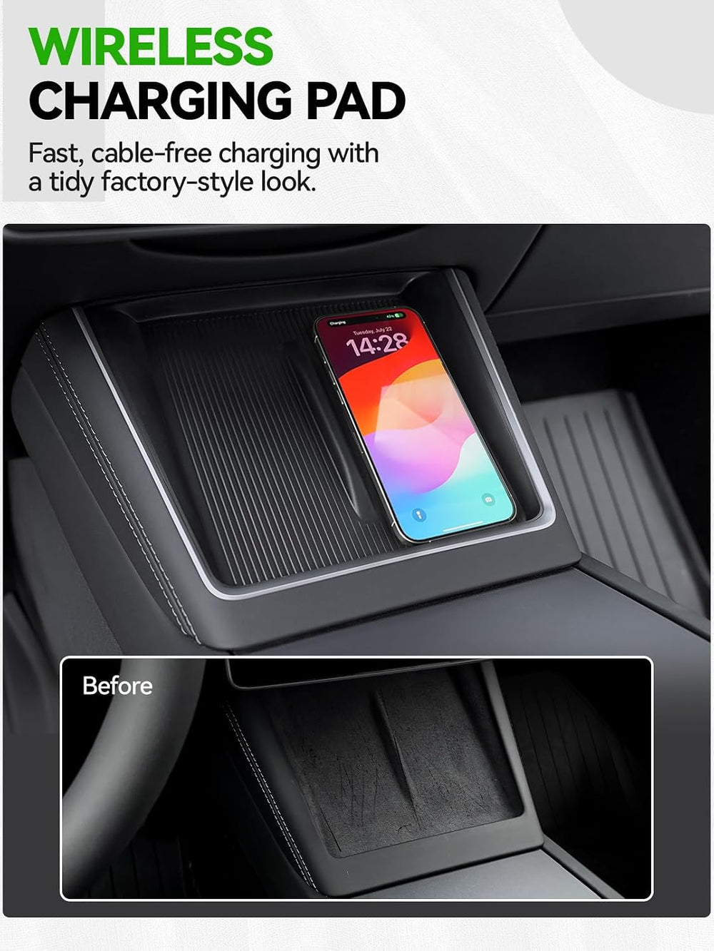 Center Console Organizer for 2024-2026 Tesla Model 3 Highland
