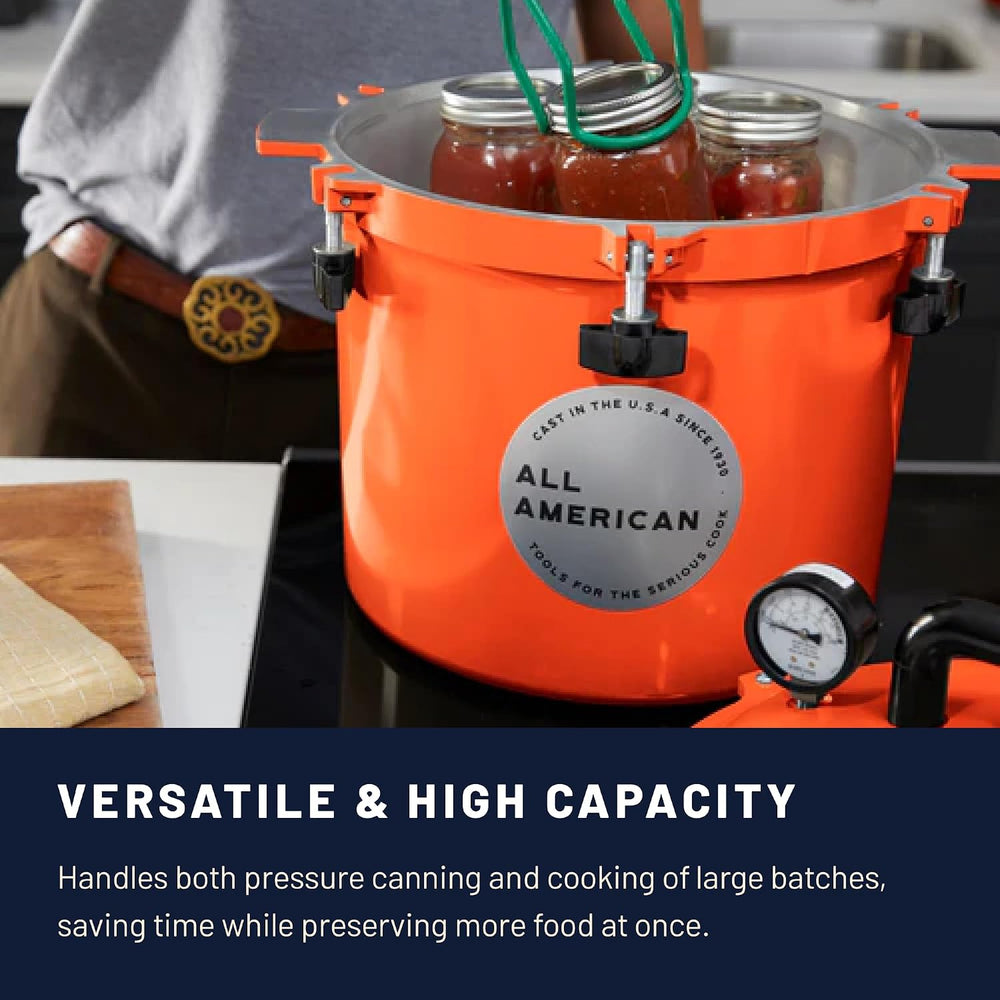 All American 1930 Pressure Cooker/Canner (921), 21.5 Quart, Berry Blue