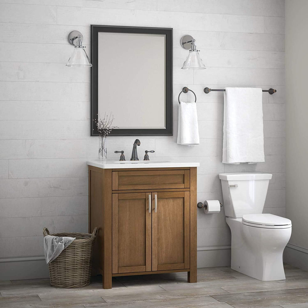Franklin Brass 3-Piece Oil Rubbed Bronze Bathroom Set Towel Rack, Ring, Toile...