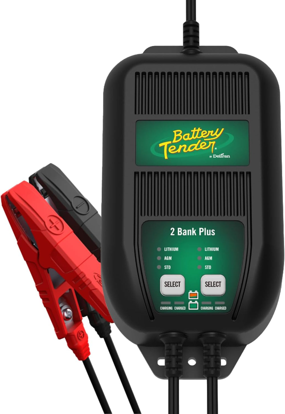 Battery Tender Plus 2 Bank Multibank Charger - 2.5 AMP (1.25 AMPs Per Bank) -...