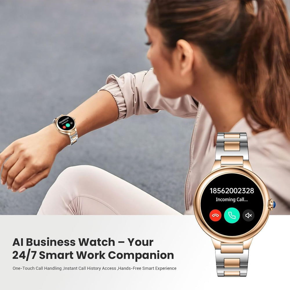 Luxury Smart Watches for Women, 1.19" AMOLED, DA GPT, Answer/Make Call