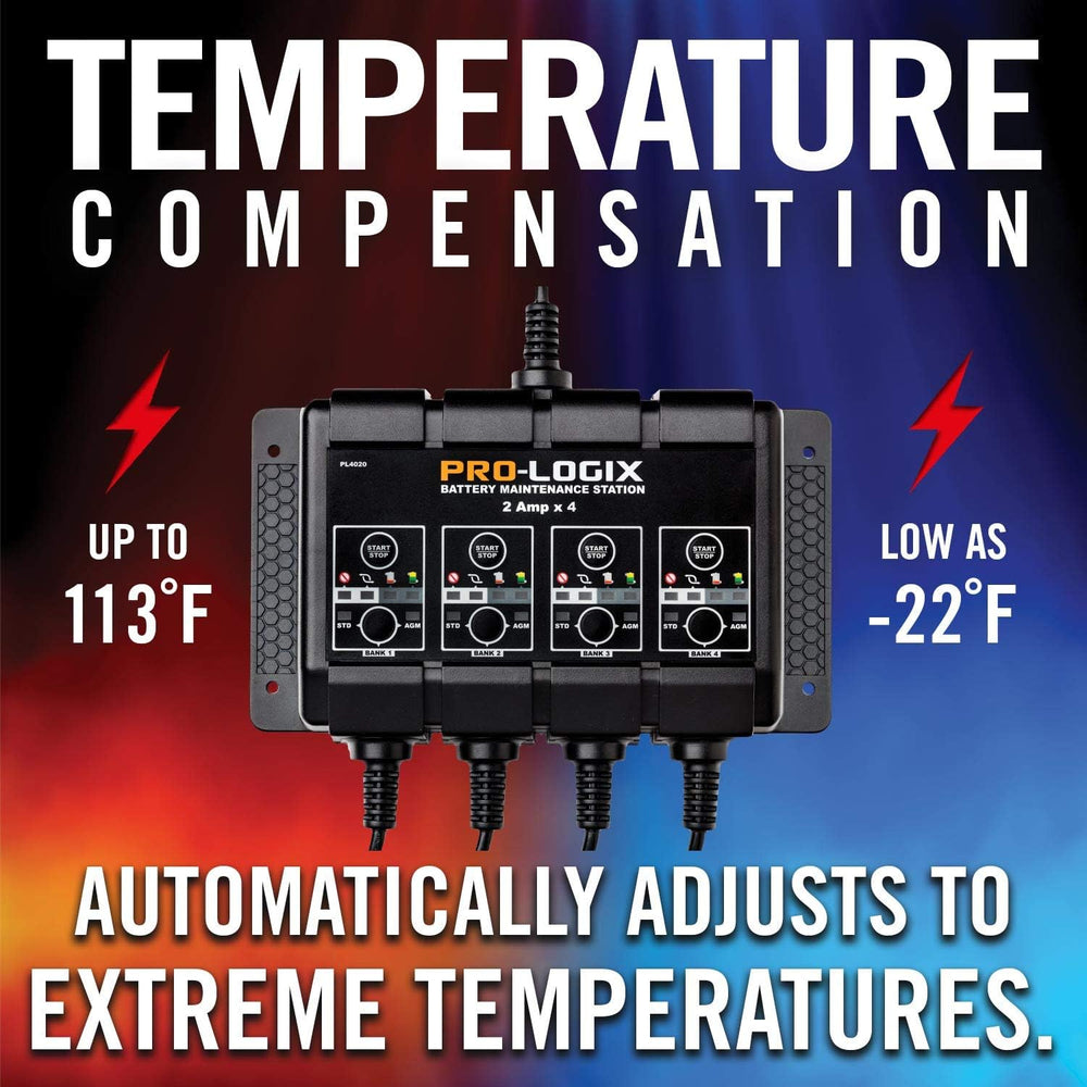 Clore Automotive PL4020, Pro-Logix 4-Bank, 8-Amp (2-Amp Per Bank) Fully Autom...