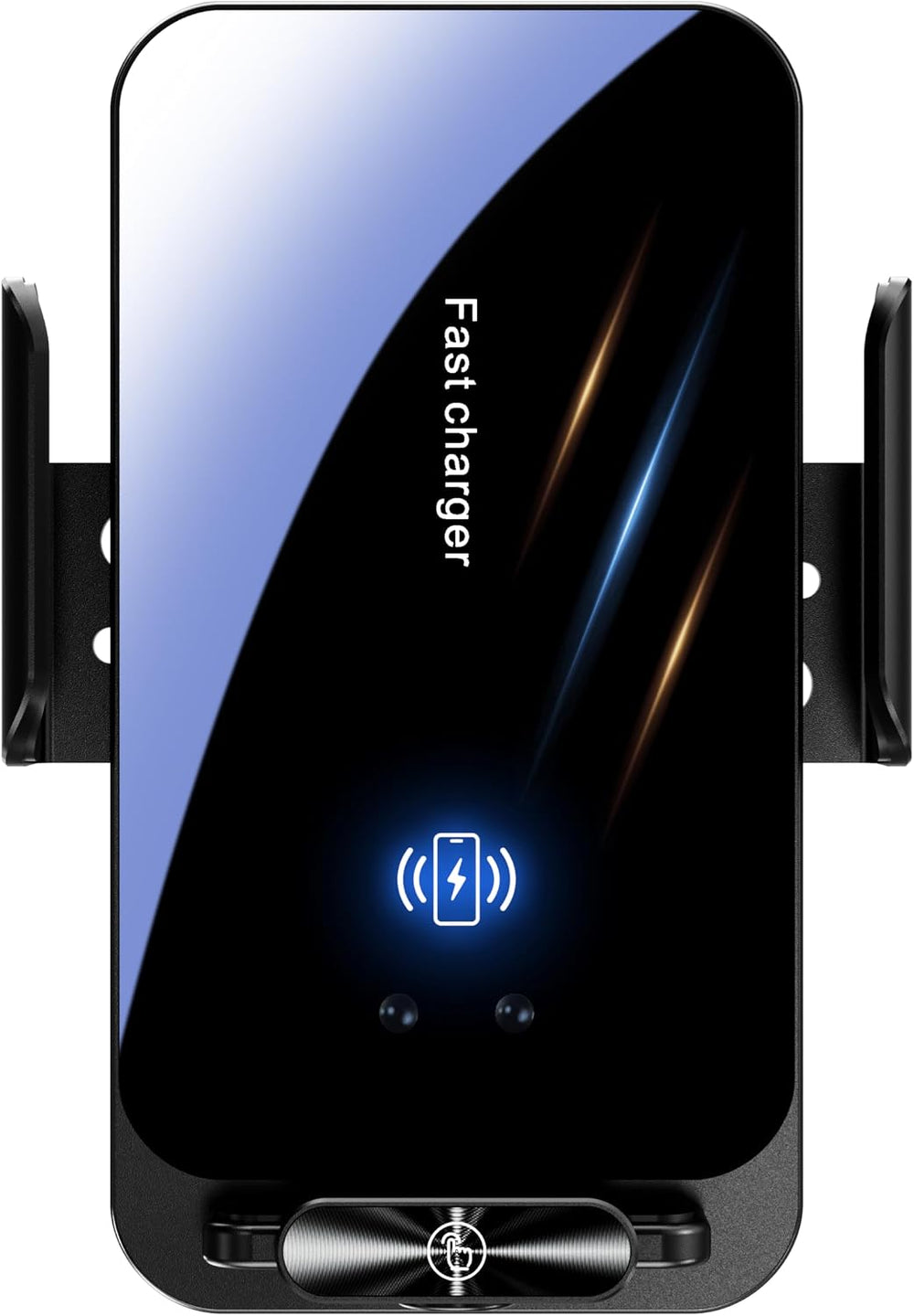 Magnetic Phone Holder Wireless Car Charger Phone Mount, Black