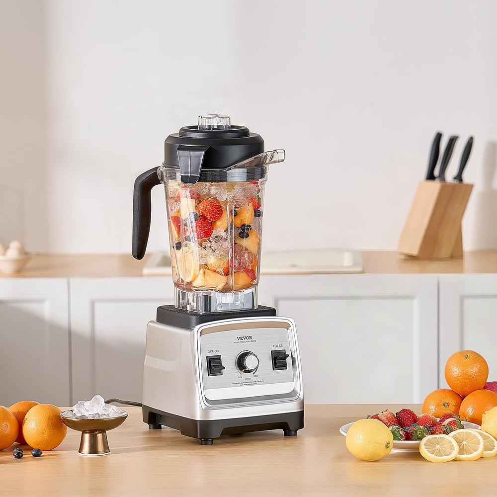 VEVOR Professional Blender for Smoothies, 85 oz 1400W,with Powerful Motor, Mu...