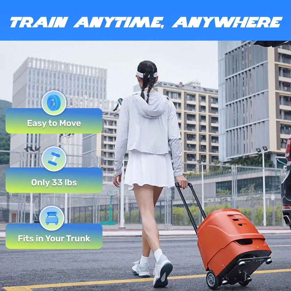PUSUN|PT-Smart Tennis Ball Machine: App Control with 12 Built-in Training Mod...
