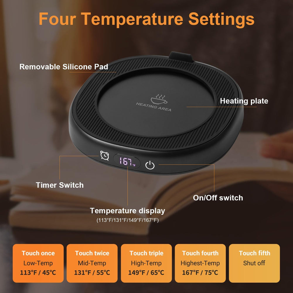 Coffee Mug Warmer & You are Awesome Mug Set, Electric Cup Warmer for Desk