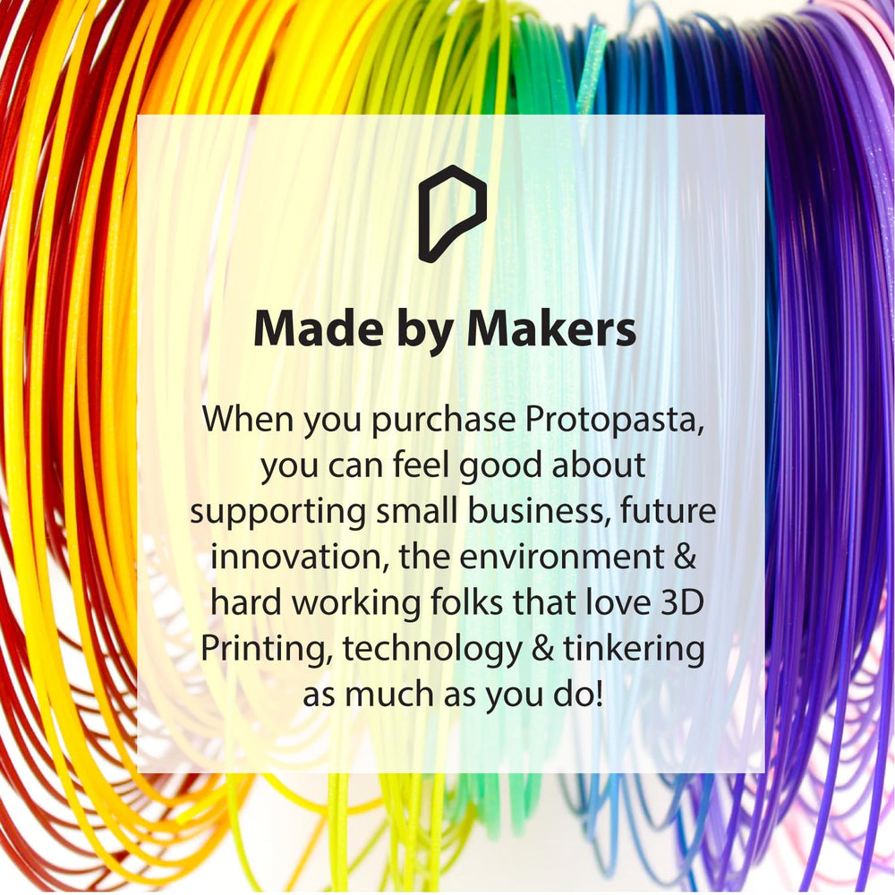 Protopasta Ferromagnetic Iron PLA 3D Printer Filament | ProtoPlant Metal-Fill...
