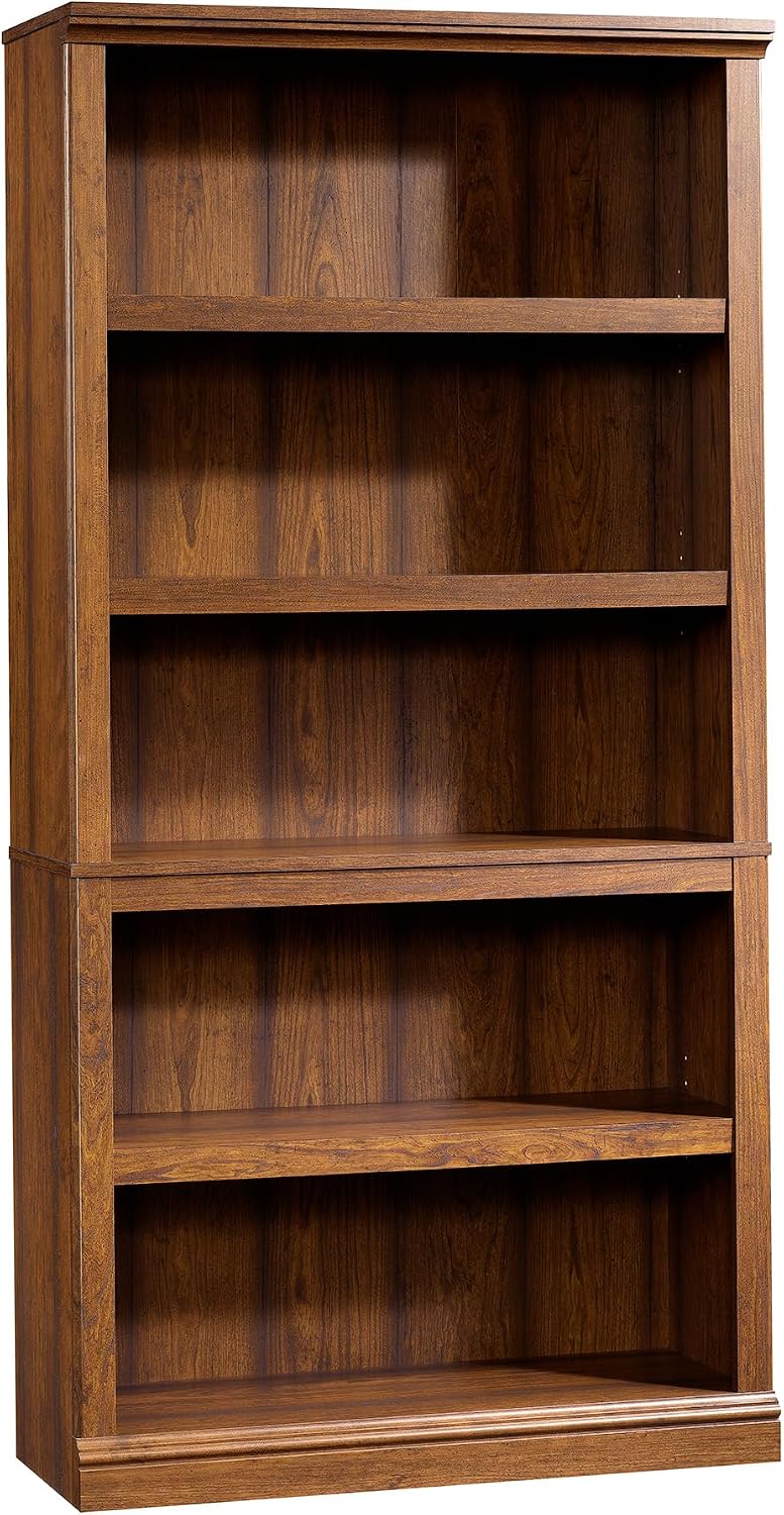 Sauder Miscellaneous Storage 5-Shelf Bookcase/ Book shelf, Washington Cherry ...