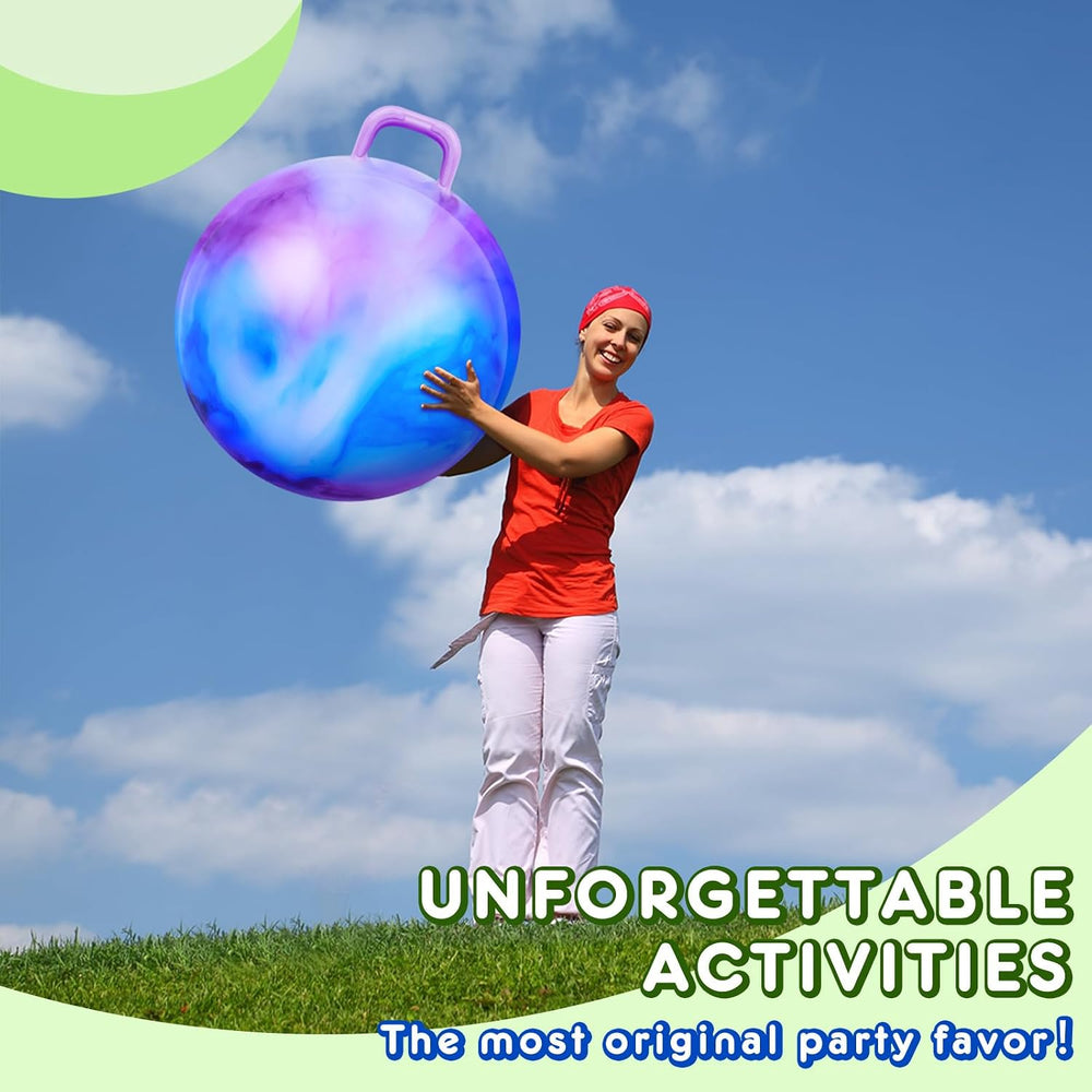 Lewtemi 2 Pcs 29 Inch Big Hopper Ball Jumping Hopping Inflatable Bouncing Bal...