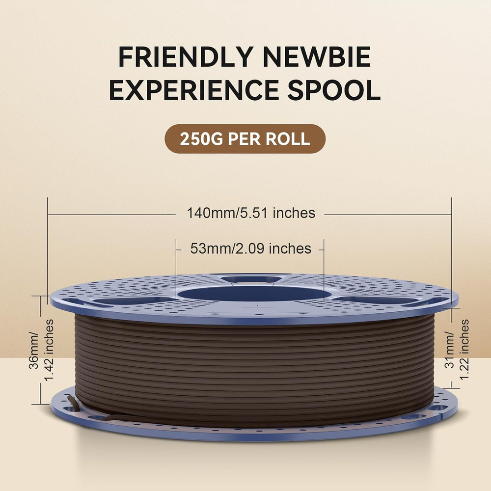 SUNLU Wood PLA Filament 1.75mm, 250g Spool Bundle, 3D Printer Filament