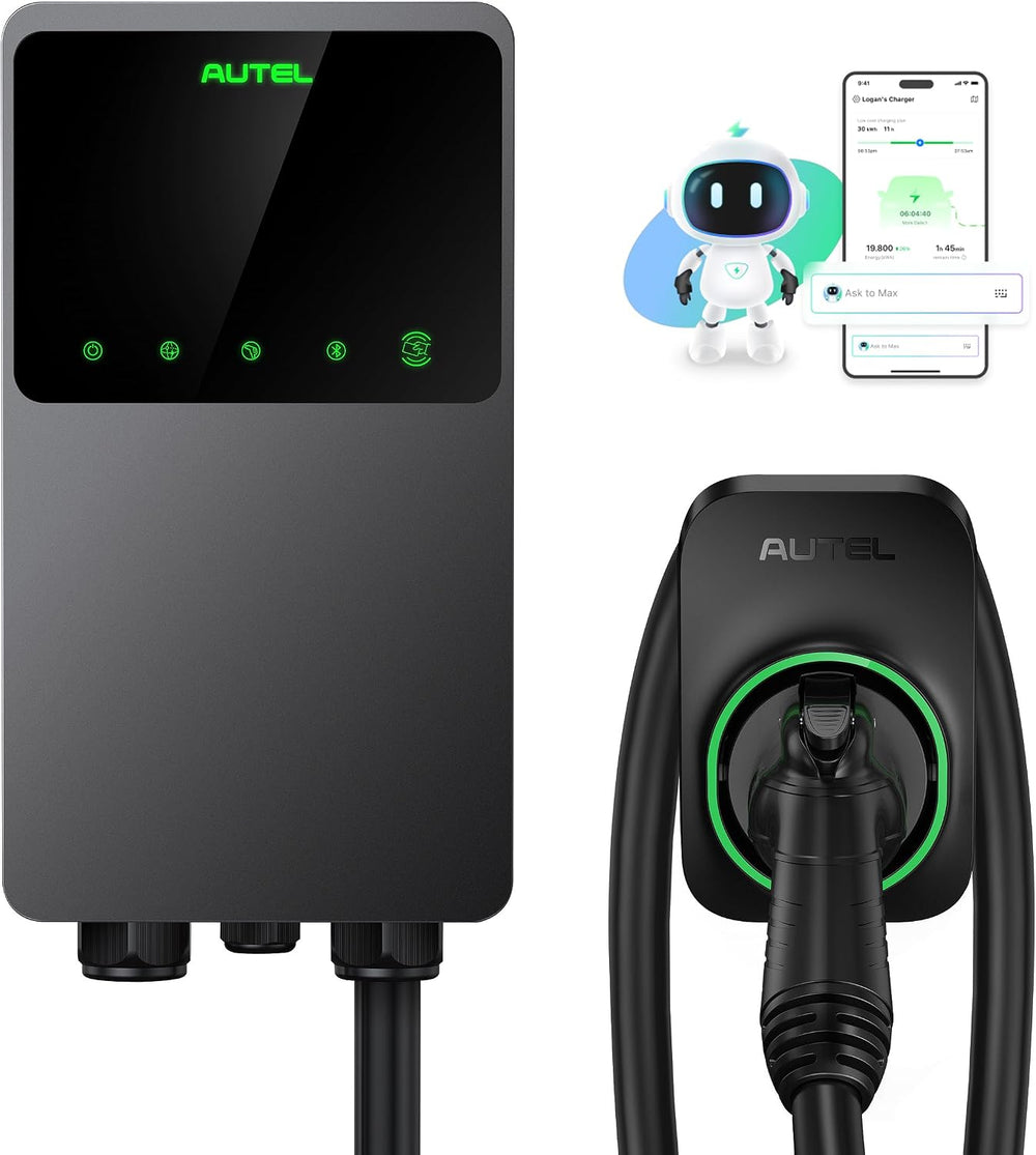 Autel Level 2 EV Charger up to 50Amp, 240V, Indoor/Outdoor Car Charging Stati...