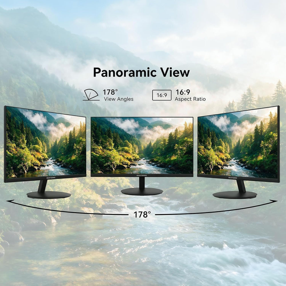 24 Inch Monitor 100Hz 1ms, AMD FreeSync, 100% sRGB, Eye Care