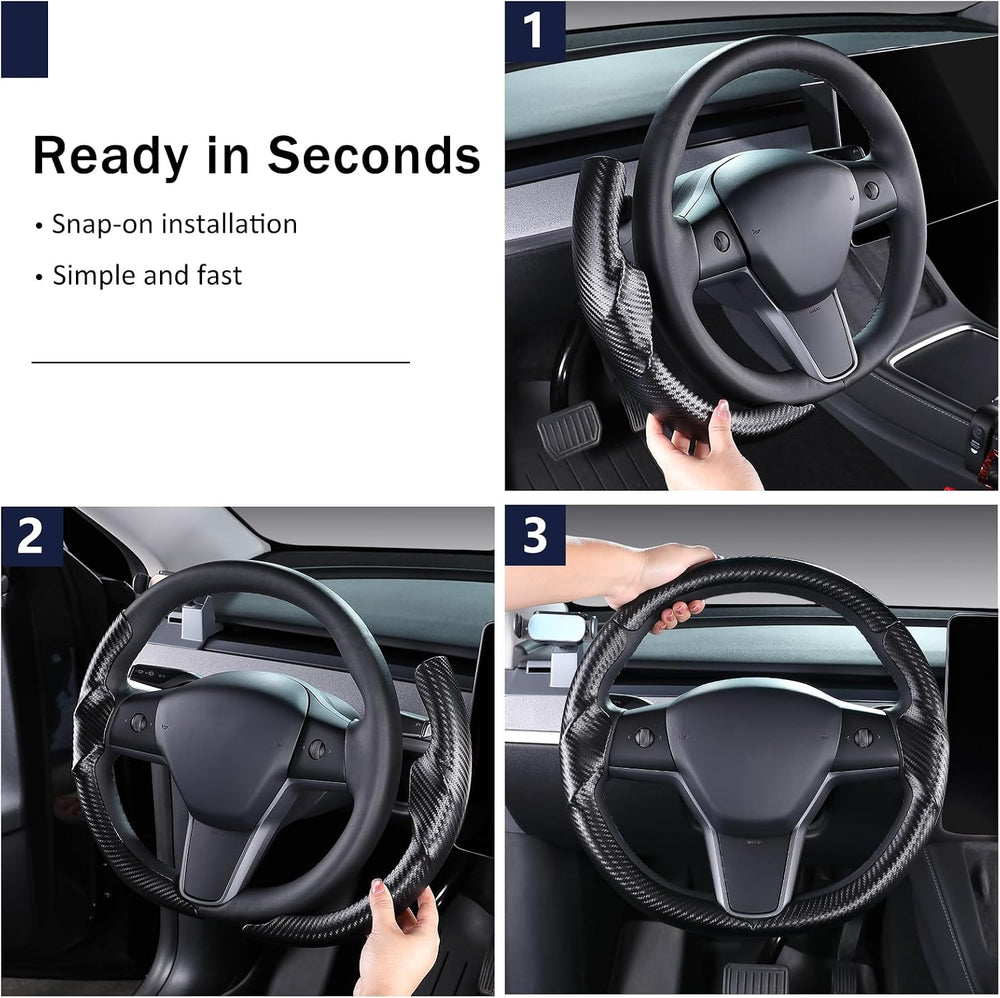 Steering Wheel Cover for Tesla Model 3 2017-2023/ Model Y 2020-2024