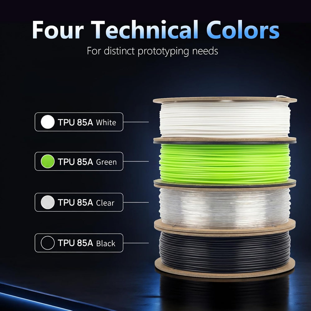 Siraya Tech Flex TPU 85A 3D Printer Filament, ISO 10993 Tested, Green, 1kg