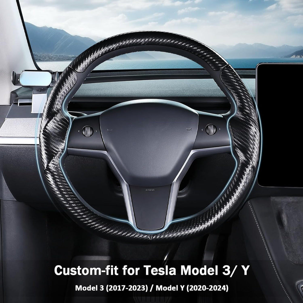 Steering Wheel Cover for Tesla Model 3 2017-2023/ Model Y 2020-2024