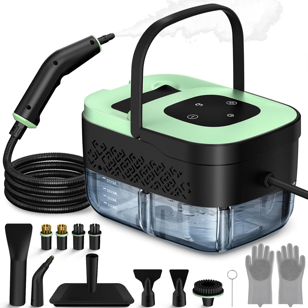 Steam Cleaner, Portable Steamer for Cleaning with 16pcs Accessories, 6-Level ...