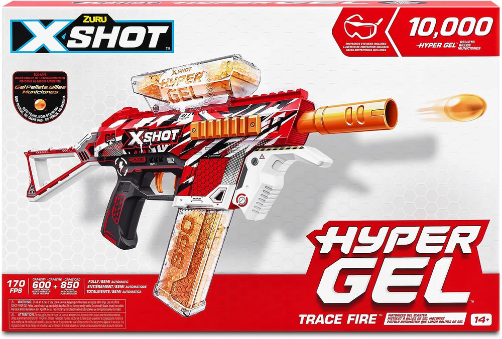 XSHOT Hyper Gel Trace Fire Blaster, Semi and Fully Automatic Gel Blaster &...