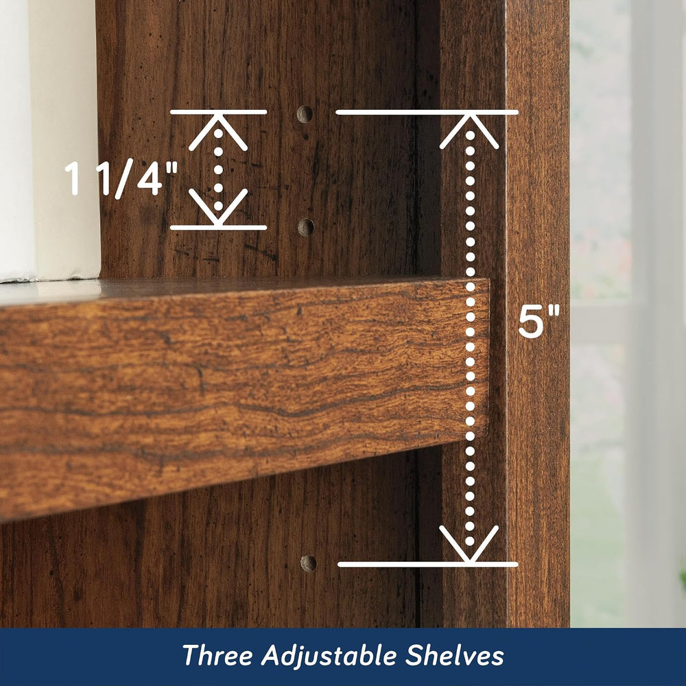 Sauder Miscellaneous Storage 5-Shelf Bookcase/ Book shelf, Washington Cherry ...