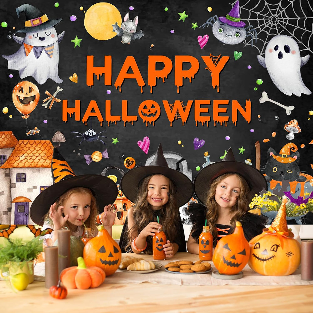 Avezano Happy Halloween Backdrop Halloween Party Decorations