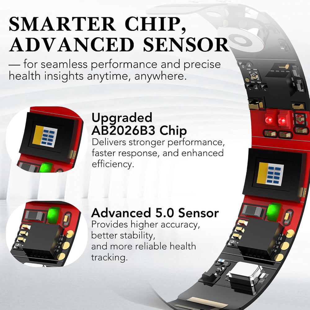 Smart Health Ring Fitness Tracker for Men Women, New Gold 10