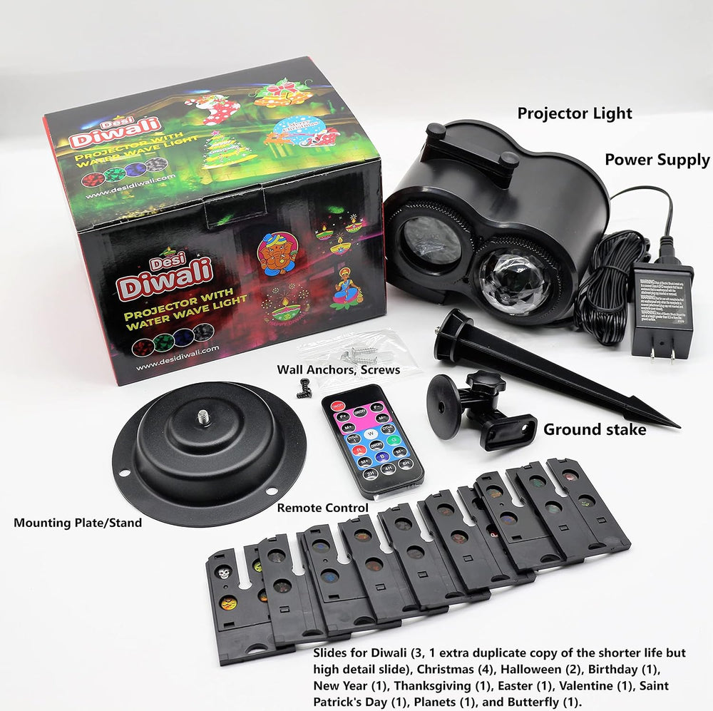 Holiday Halloween Valentine Party Christmas Diwali Projector Light (Indoor, O...