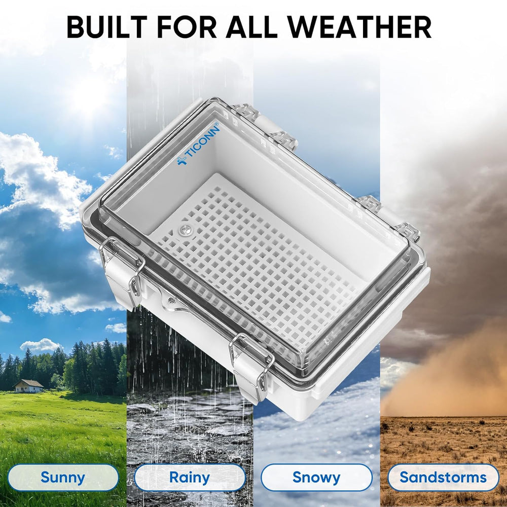 TICONN Outdoor Electrical Box Waterproof, ABS IP67 Junction Box Enclosure