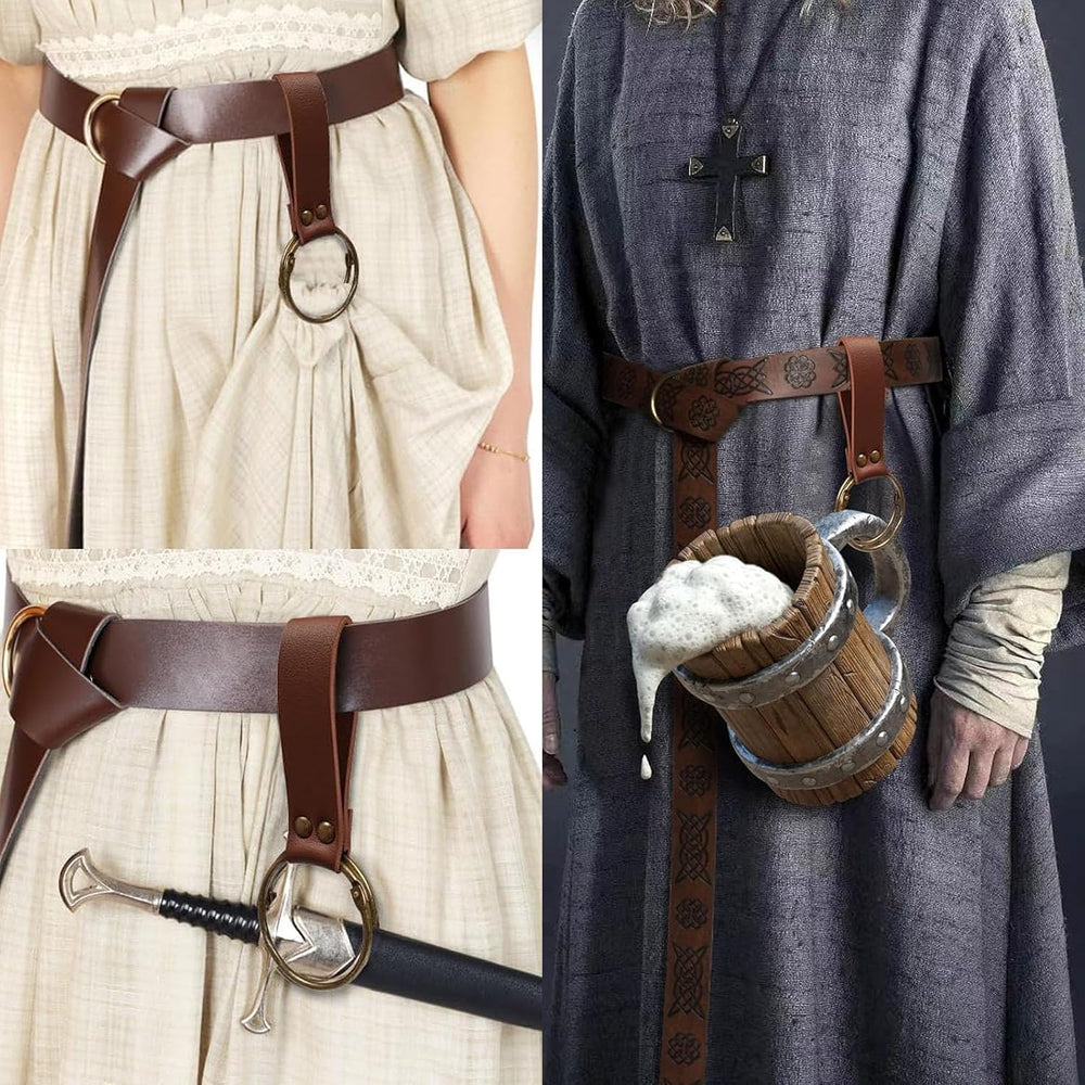 Renaissance Belt Pouch Purse Viking Bracer Hook Halloween Set Medieval Festiv...