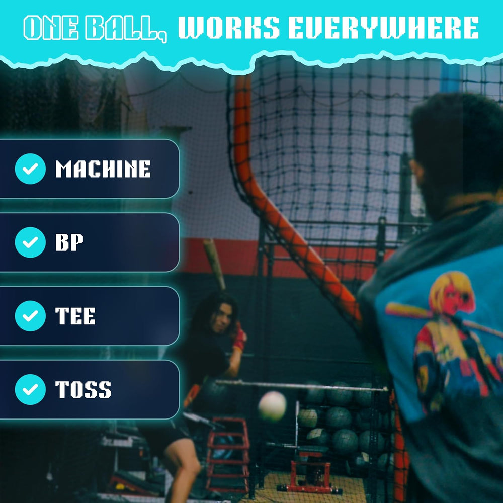 Foam Pitching Machine Attack Baseballs. Embedded Seams for Consistent Flight ...