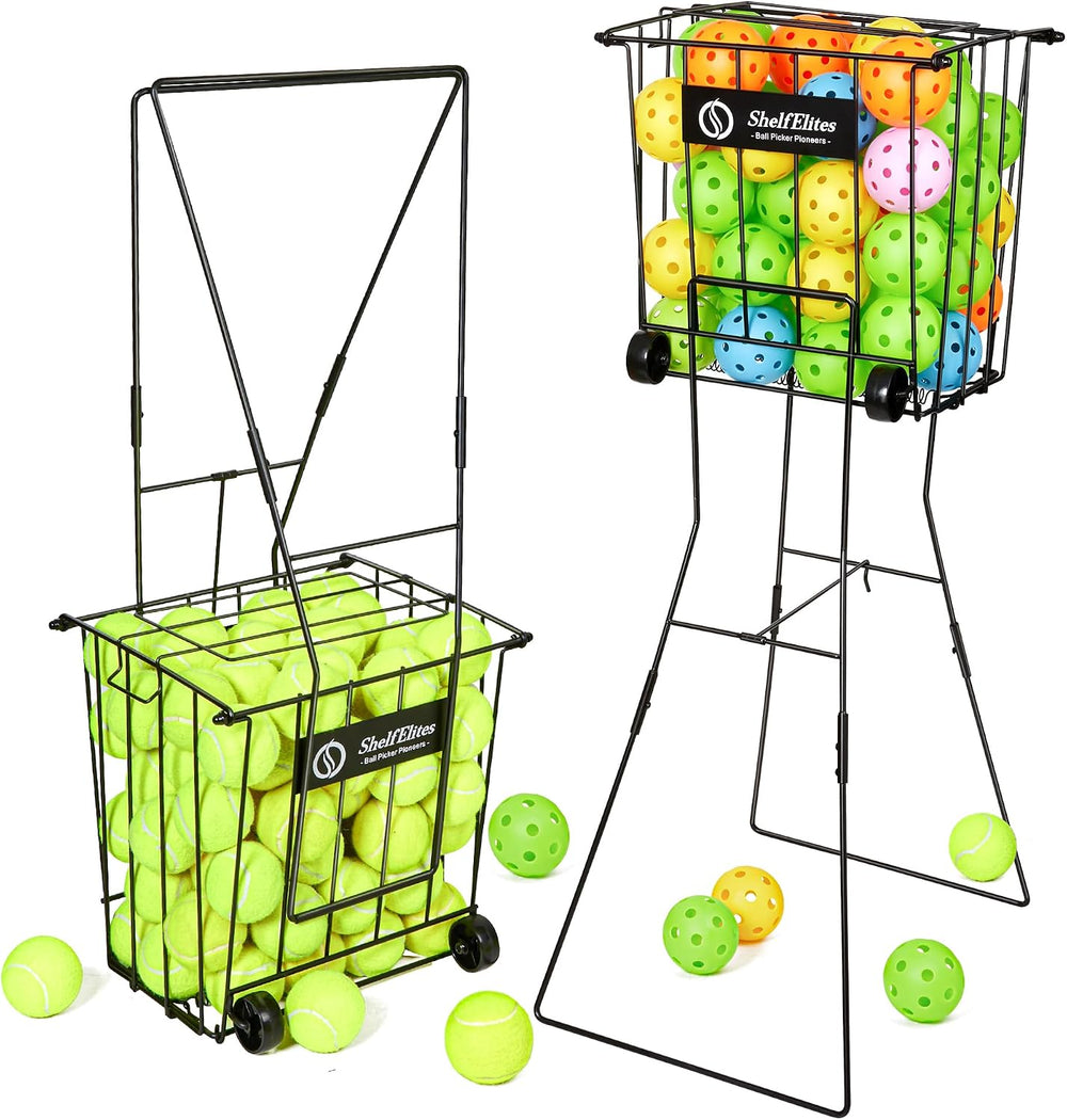 Tennis Ball Hopper, Portable Tennis Ball Holder with Handle for Court, Practi...