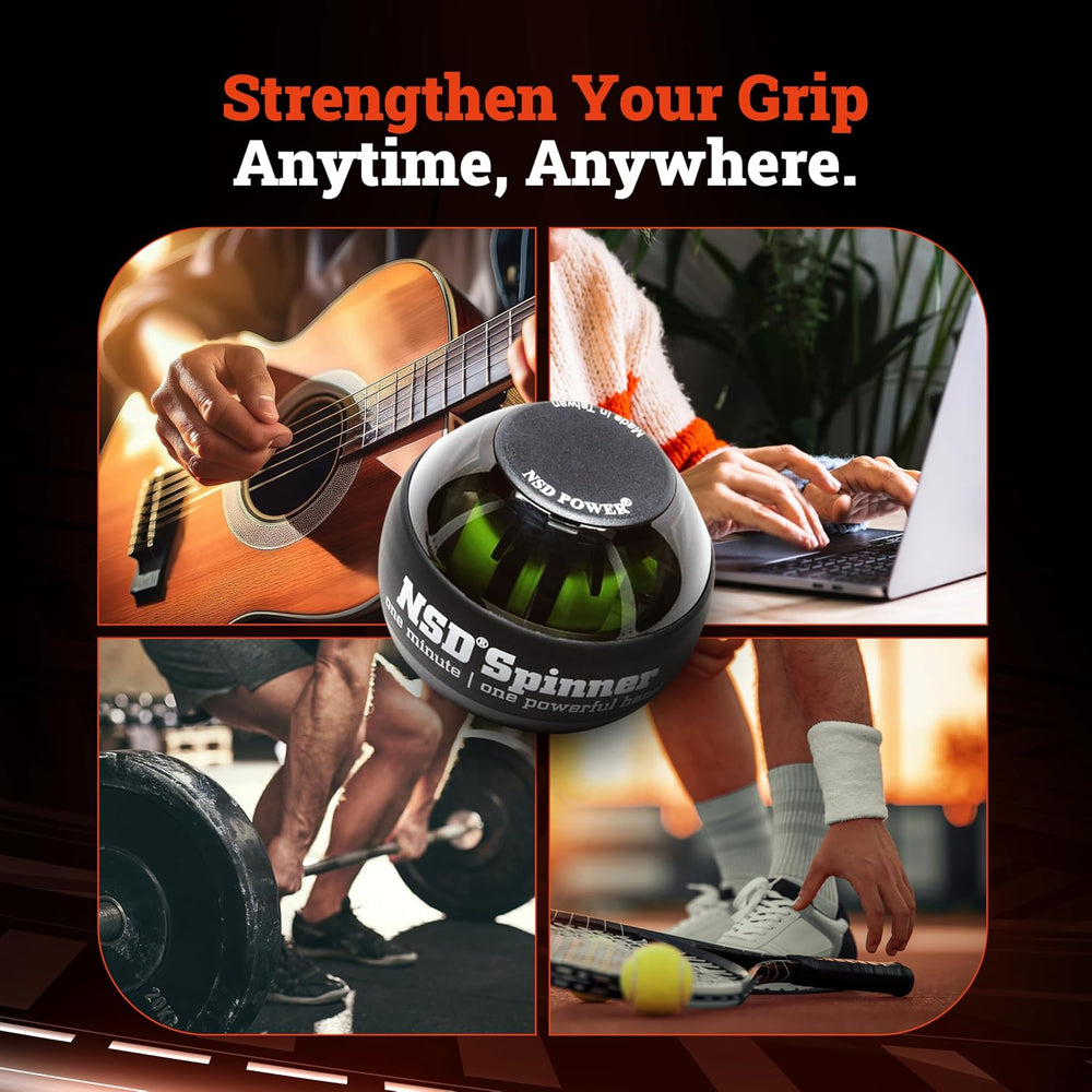 NSD Manual Thumb Wind Start Spinner Gyro Ball – Up to 15,000-18,000 RPM Premi...