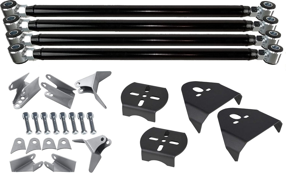Weld-On Triangulated 4 Link Suspension Kit with Rear Air Bag Brackets