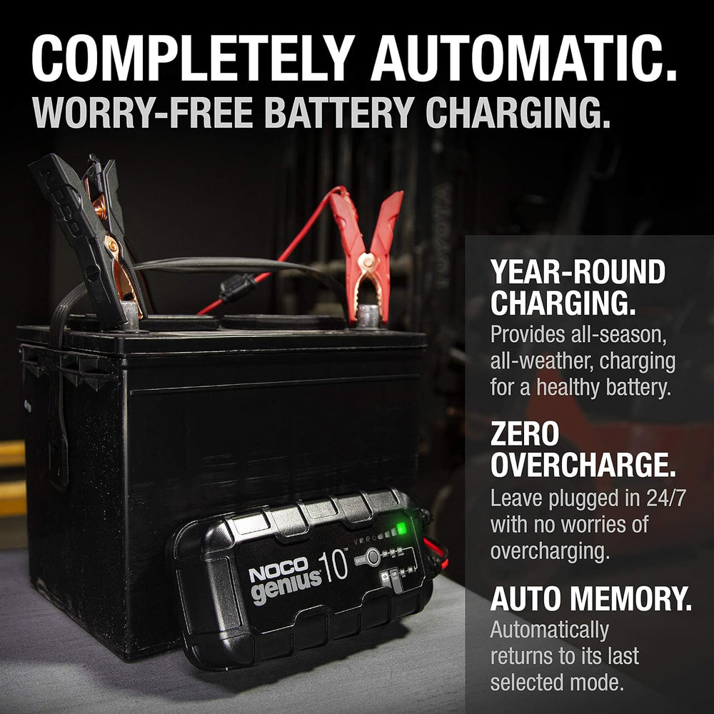 NOCO GENIUS10 10A 6/12V Smart Battery Charger, Trickle Charger & Maintainer