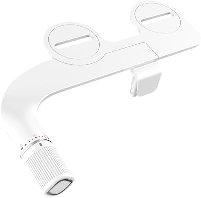 BIGCOW Ultra-Slim Bidet Attachment for Toilet - Dual Nozzle (Frontal & Rear Wash) with Adjustable Cold Water Pressure and Stainless Steel Inlet - Hygienic Solution for Fresh Cleanliness, Silver 1 Pcs
