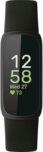 google fitbit inspire 3 - midnight zen/black, side view