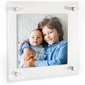 ArtToFrames 16x16 Inch Double Panel Floating Acrylic Picture Frame comes