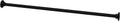 Naiture 304 Stainless Steel 36" Straight Shower Curtain Rod, Black | One-Piece Rod, Cut to Fit, Rustproof, Heavy-Duty Zinc Alloy Flange, Permanent Wall Mount, Mounting Hardware Included