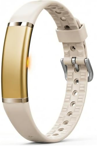 fitvii screenless fitness tracker for women men, health shown in use