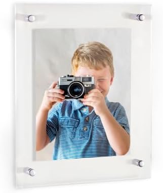 ArtToFrames 17x25 Inch Double Panel Floating Acrylic Picture Frame comes