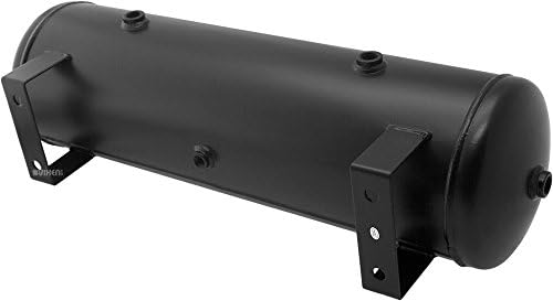 Vixen Air 12V Air Suspension Kit with 200 PSI Compressors and 4 Gallon Tank Onboard Air Ride System for Truck, RV, Car | for Air Bags, Air Springs, Heavy Load Leveling, Towing, Train Horns, VXO4841DB